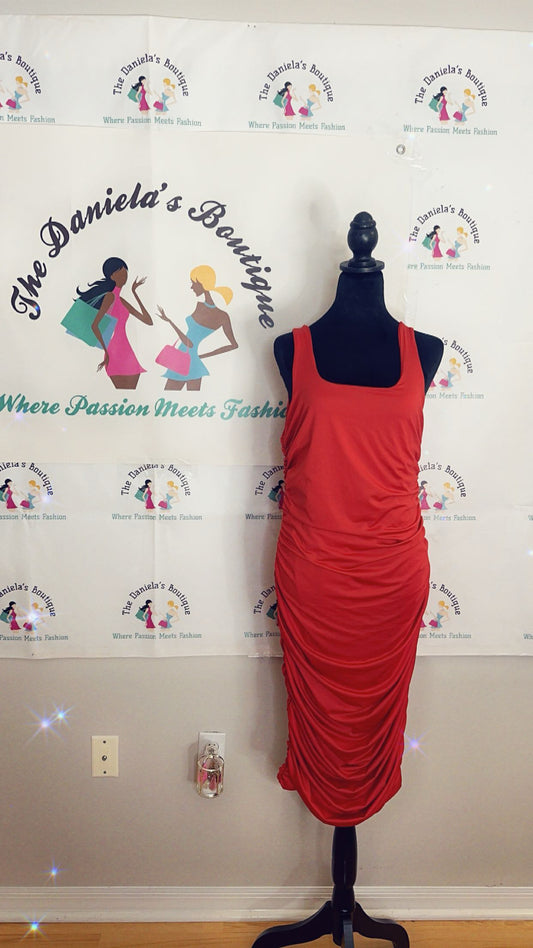 Red Sleeveless Dress
