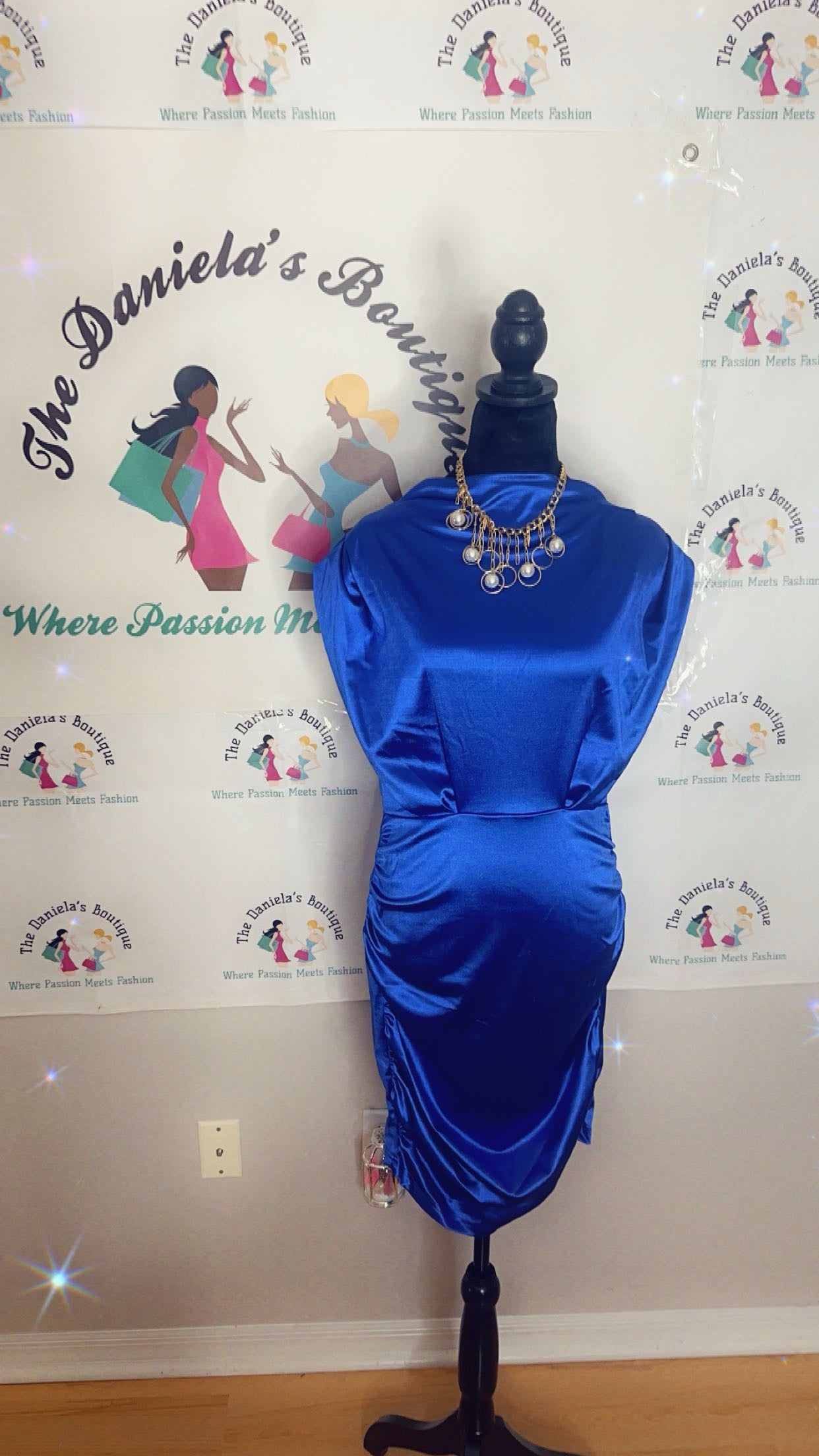 Royal Blue Sleeveless Dress