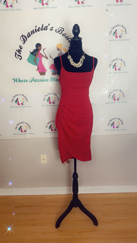Red Strapless Dress